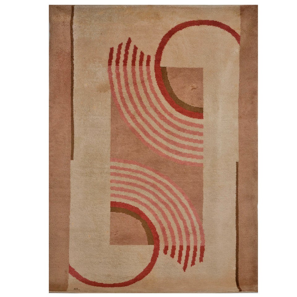 DIM ‘René Joubert and Philippe Petit’, Hand-Loomed Carpet, France, C. 1930