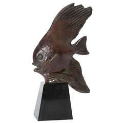Art Deco Fish Sculpture