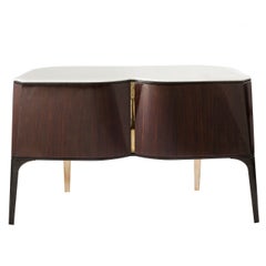 Meuble de rangement en chêne et onyx Achille Salvagni, "Antinoo", Italie, 2014