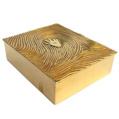 A Gilt-Bronze Box by Line Vautrin