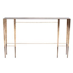 "Singha" Contemporary Bronze Console Table by Aurélien Gallet