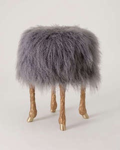 "Pieds de Bouc" Contemporary Stool by Marc Bankowsky