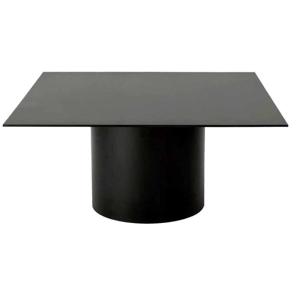 MR Architecture + Decor, "MR.301", Blackened Steel Coffee Table, USA, 2014