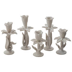 Matthew Solomon, "Narcissus", glazed porcelain candlesticks, USA, 2015 8