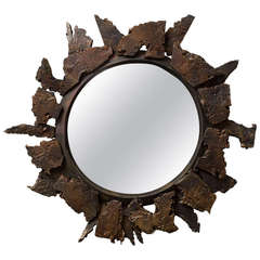 "Soleil" Unique Handmade Mirror by Michel Salerno