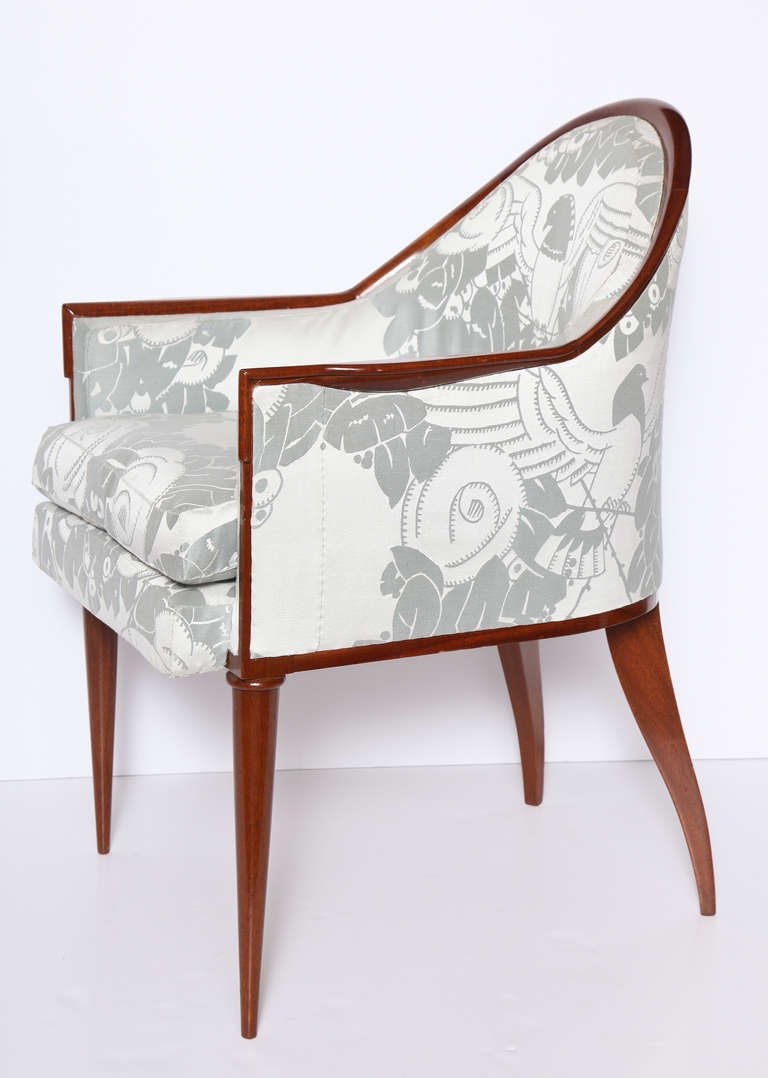 Art Deco Emile-Jacques Ruhlmann, Fauteuil Guindé, Armchair, France, C, 1925