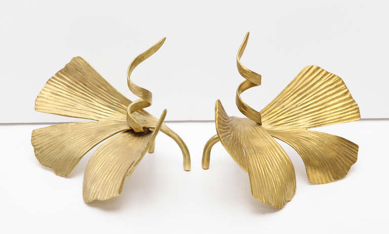 Marc Bankowsky, Ginkgo, Coppia di candelieri in bronzo, Francia, 2008 In condizioni ottime in vendita a New York, NY