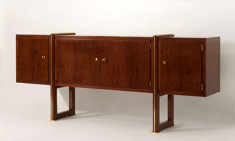 Fine Lacquered Mahogany Cabinet by André Leleu for Maison Leleu