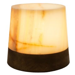 Achille Salvagni, "Drum", Illuminated Onyx Side Table, Italy, 2013 5