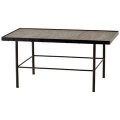 French 1940
s Slate Top Coffee Table