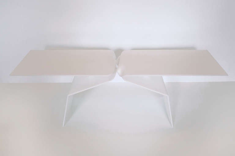 Sculptural Molded Acrylic Coffee Table by Carol Egan