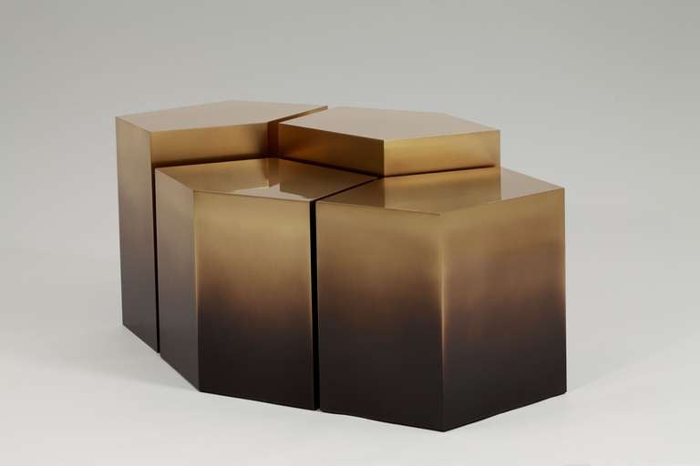 Patiné Table en bronze « Take-Off » de Stphane Parmentier, France, 2014 en vente