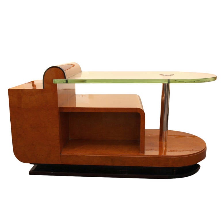 Large Art Deco Coffee Table  by Jules Cayette