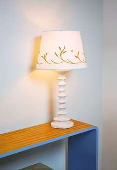 “Les Epis” Hand Embroidered Lamp Shade by Miguel Cisterna