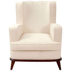 Tall-back Armchair in the Manner of Jean Royère, designed for Gouffé