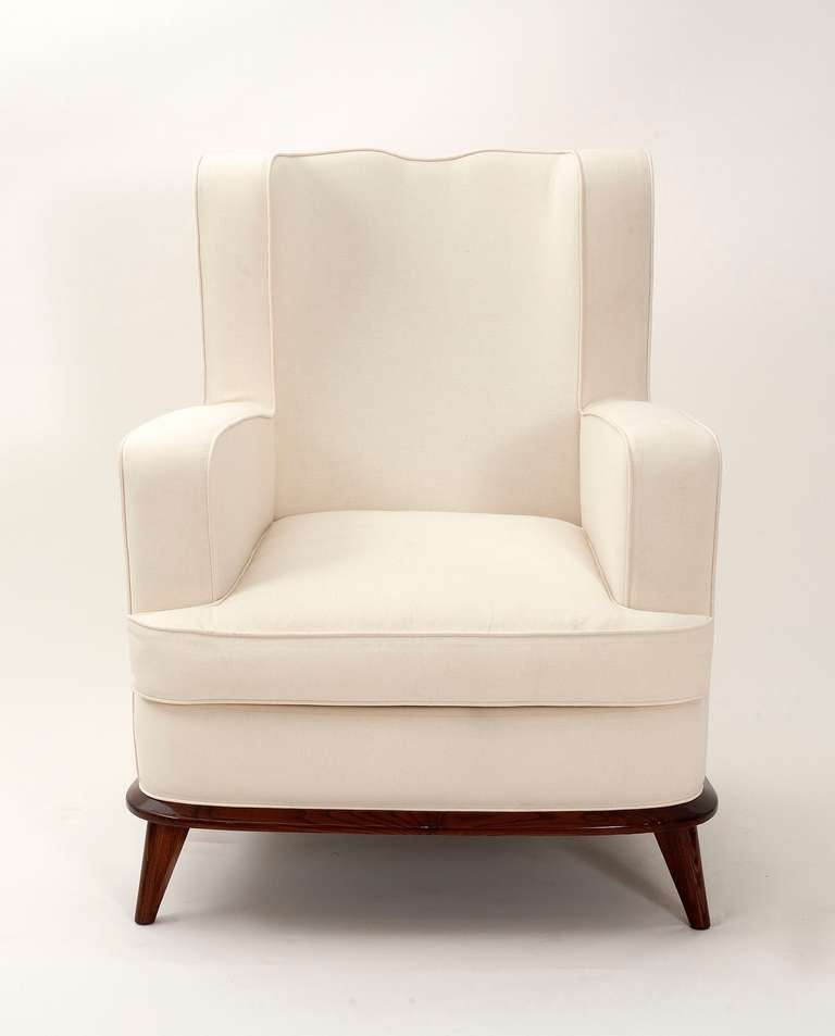 Tall-back Armchair in the Manner of Jean Royère, designed for Gouffé