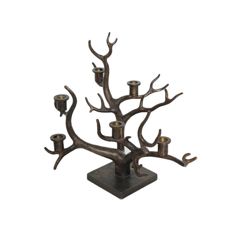 Contemporary Bronze Candelabra by Thomas Boog