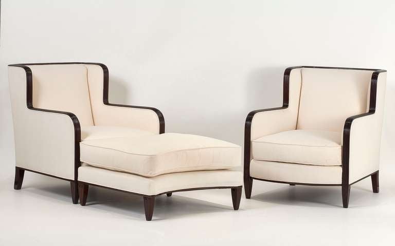 20th Century Duchesse Brisée (Pair of armchairs with ottoman) by DIM