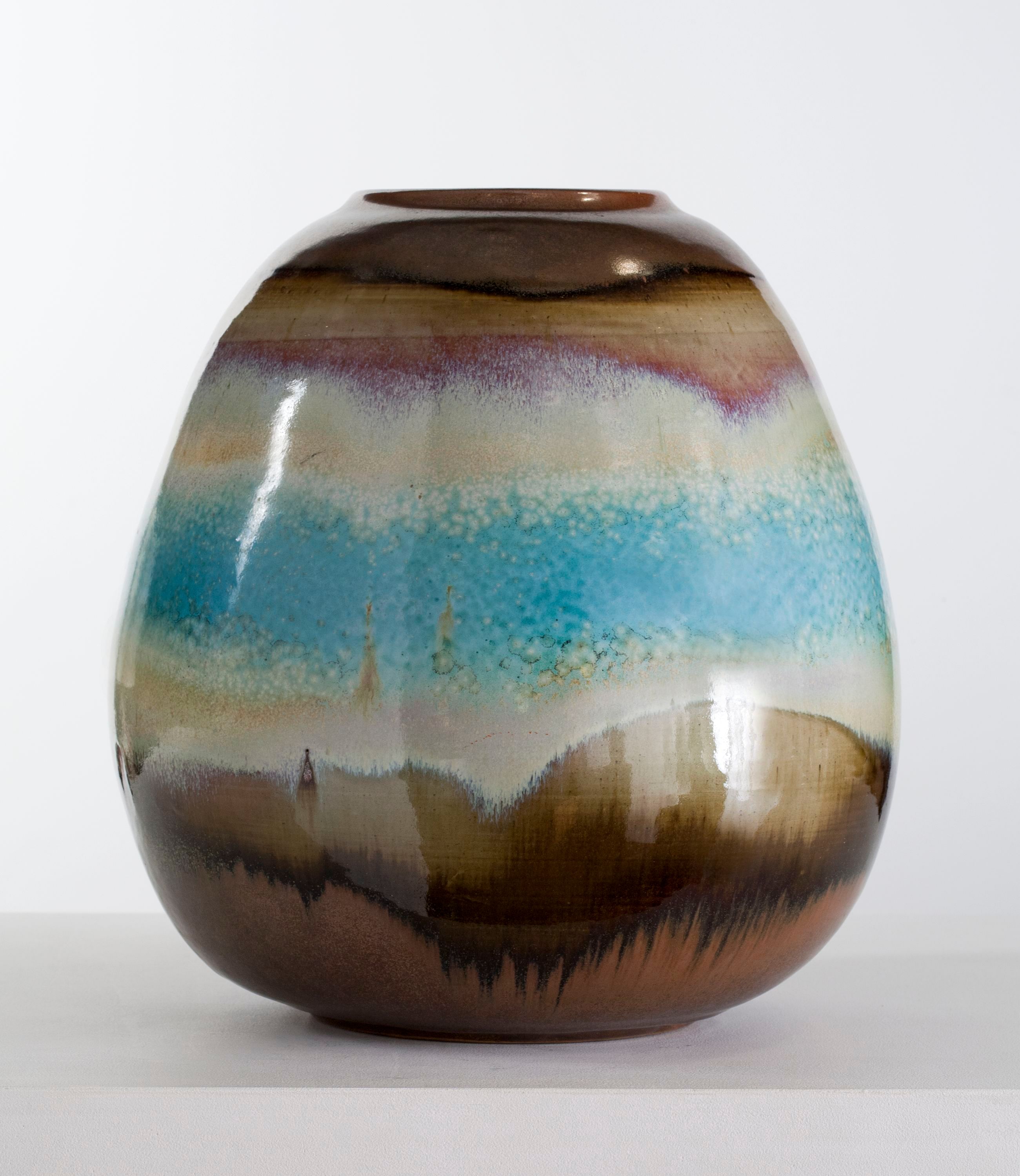Gerald Pott, Glazed stoneware vase, France, c. 1970