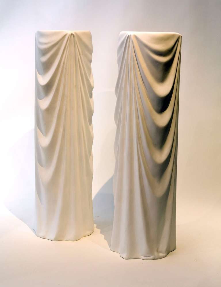 Freestanding contemporary polyester plaster pedestal by Marc Bankowsky.

Please note, price is per pedestal.
