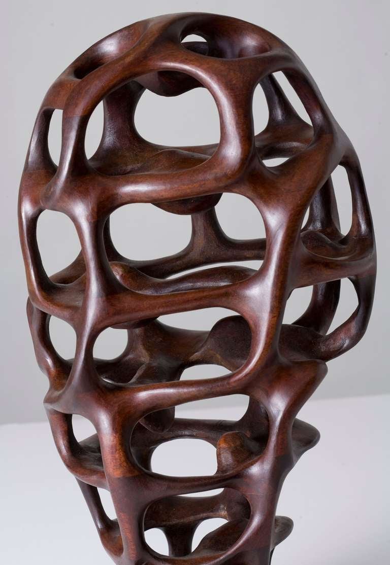 20th Century Carved Wood Sculpture by Mario dal Fabbro