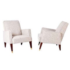 Fine Pair of Armchairs by Maison Leleu