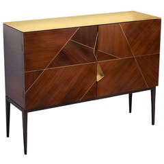"Giò" Royal Oak Marquetry Cabinet by Achille Salvagni