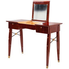 Jules Leleu, Mahogany vanity, France, 1945 7