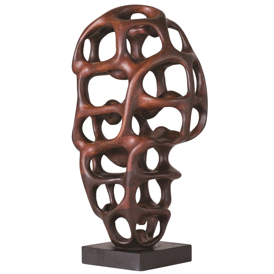 Carved Wood Sculpture by Mario dal Fabbro