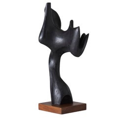 Mario Dal Fabbro, Carved Wood Sculpture, USA, 1982