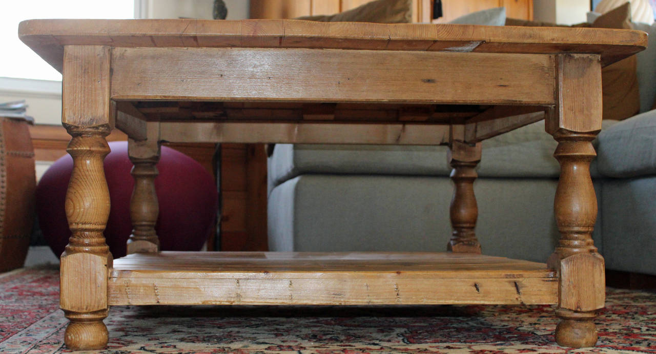 vintage pine coffee table