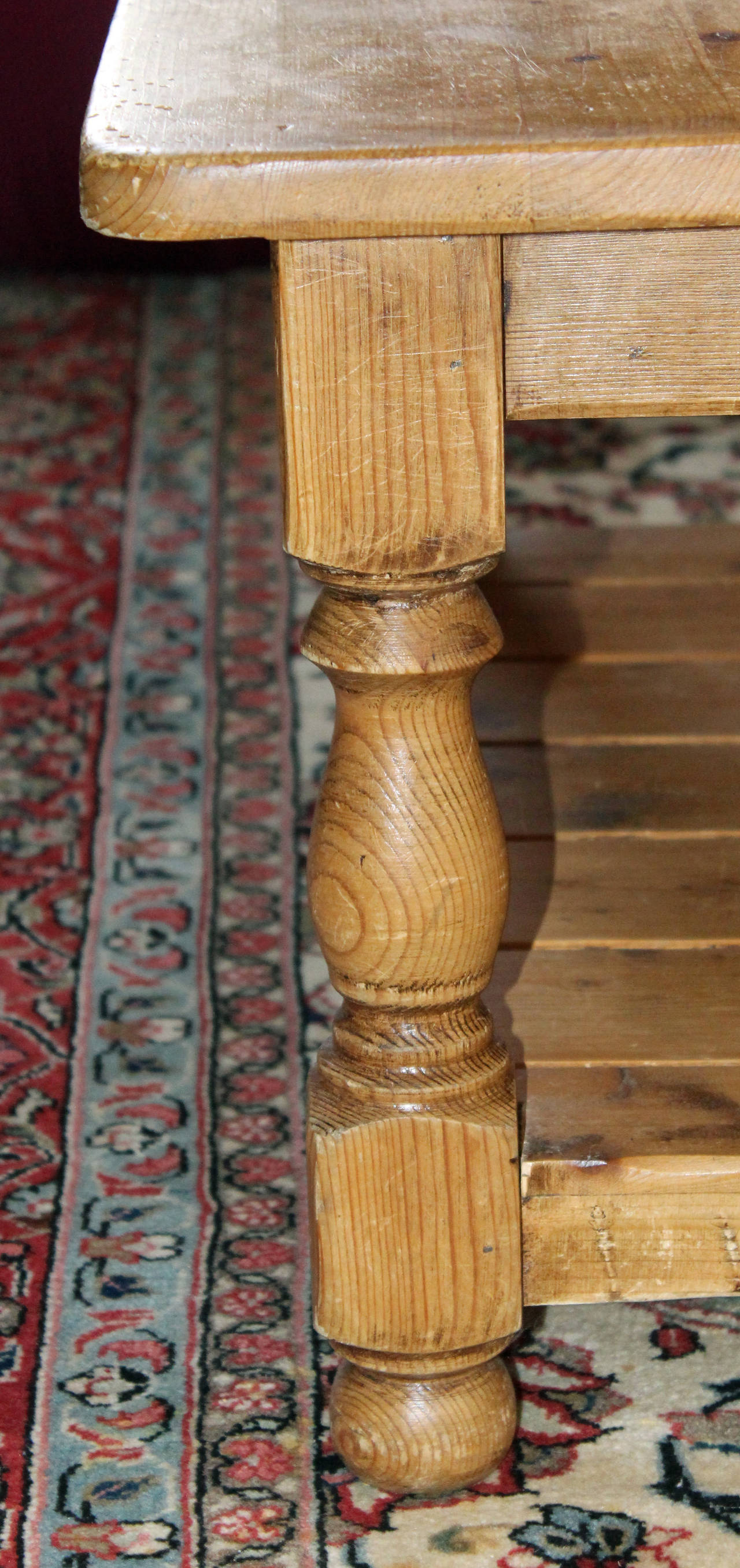 old pine coffee table