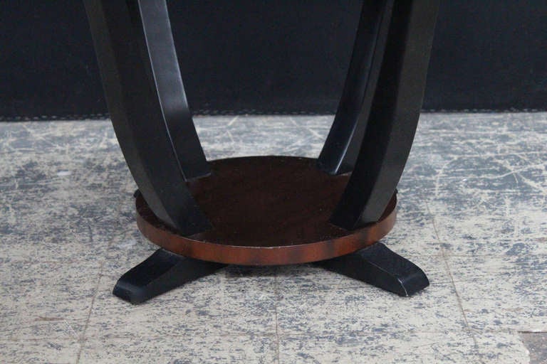 Unknown Pair of Petite Mahogany and Ebony Occassional Tables