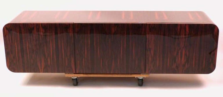 Pace Collection Rosewood wall mounted sideboard