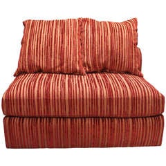 Luxurious and Plush Canape in a Vibrant Stripe 7