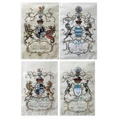 Highy detailed, hand painted Old English series "Cote of Arms" 9