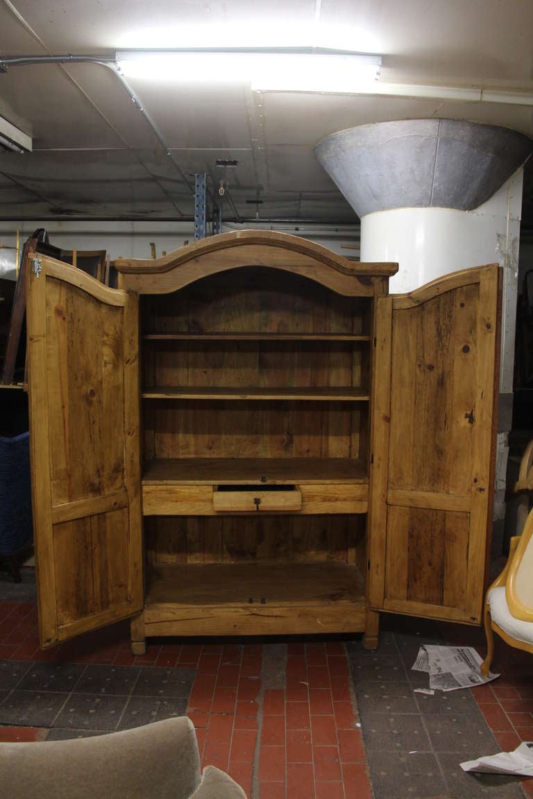Large And Spacious Pine Armoire 2