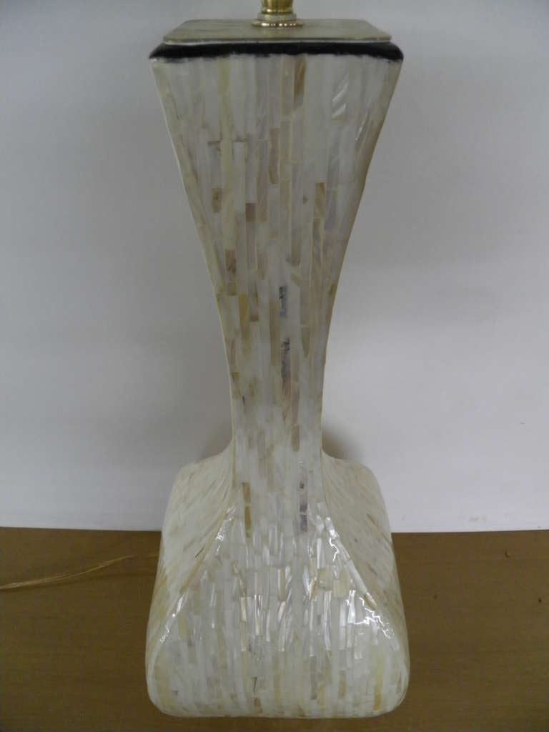 Spanish Pair Of Iridescent Textured Vases With Lamp Application For Sale