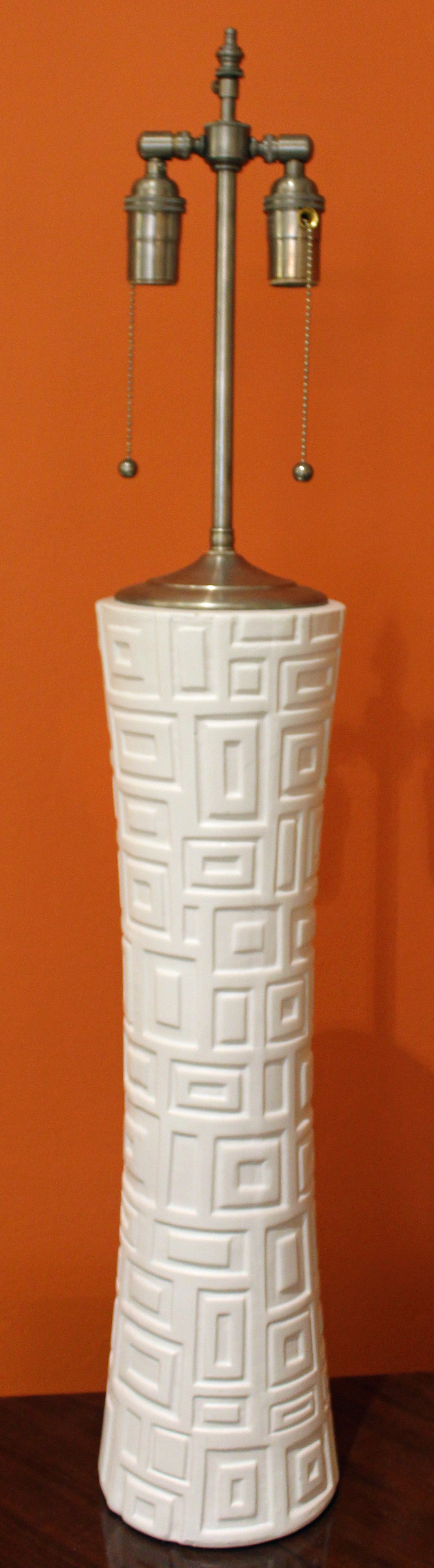 Tall vintage vases with lamp application