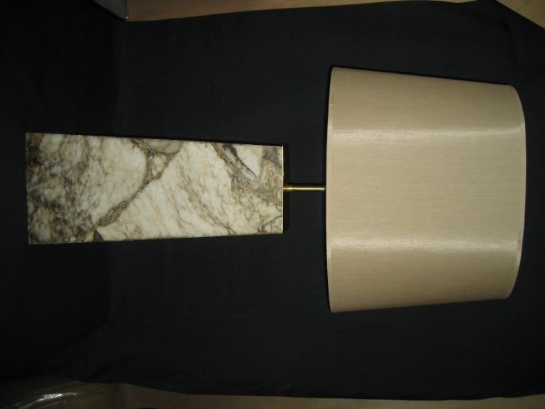 1960's  Pair of French  Alabaster table lamps.