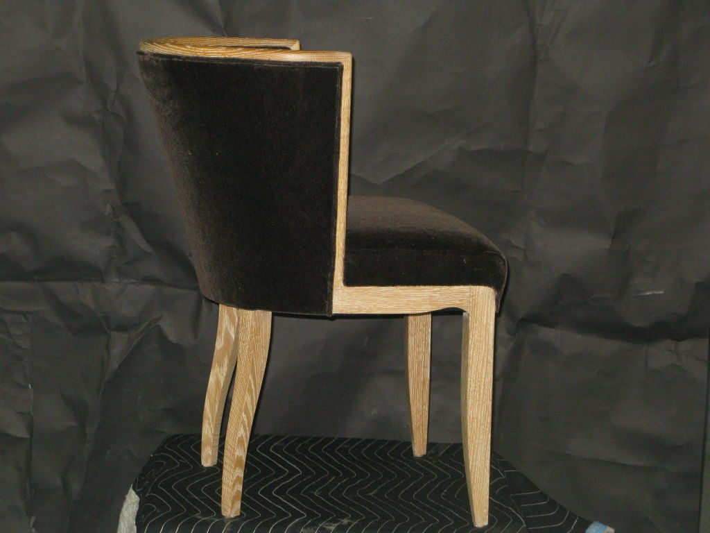 Art Deco Lauren Side Chair in the Style of Maxime Old For Sale