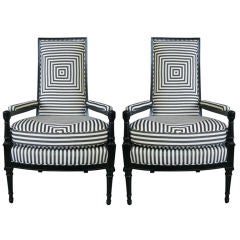 Pair of French 1930's Armchairs.