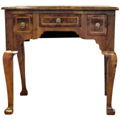 English Queen Ann Lowboy Walnut with 3 drawers