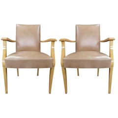 Pair of French 40
s Ash arm chairs