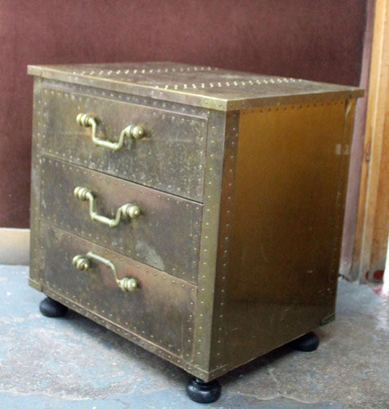 Unknown Brass Estate Chest Of Drawers by Sarried