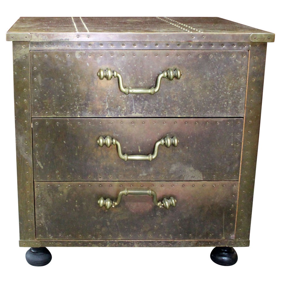 Brass Estate Chest Of Drawers by Sarried