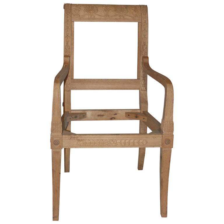 Nicely Carved and Detailed Dining Chair Frames from The David Barrett  Collection For Sale at 1stDibs