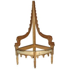 Unusual Corner "Dolphin" Chair Frame from the David Barrett Collection 3