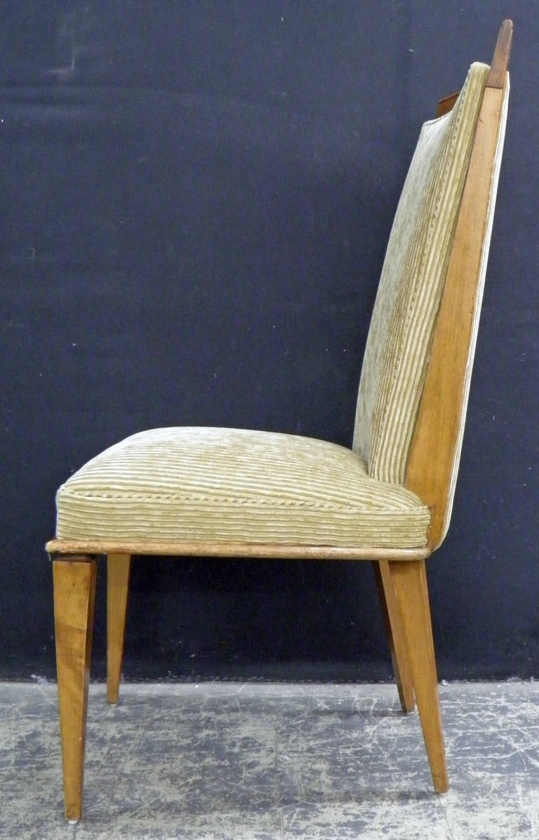 Mid-20th Century Chic and Fully Reupholstered Vintage Ash Dining Chairs For Sale