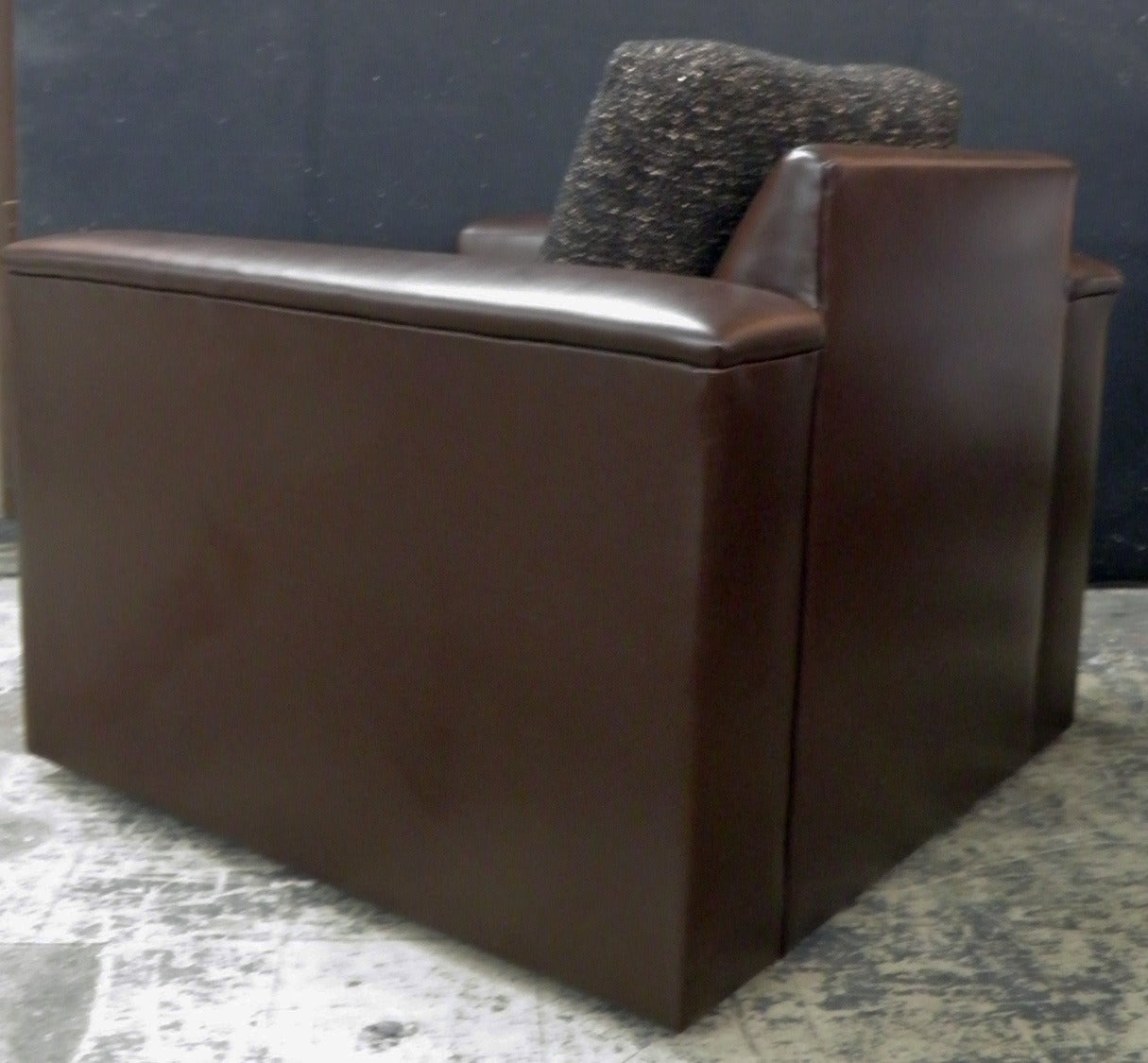 Fully Refurbished Pair of Very Comfortable Club Chairs on Casters and